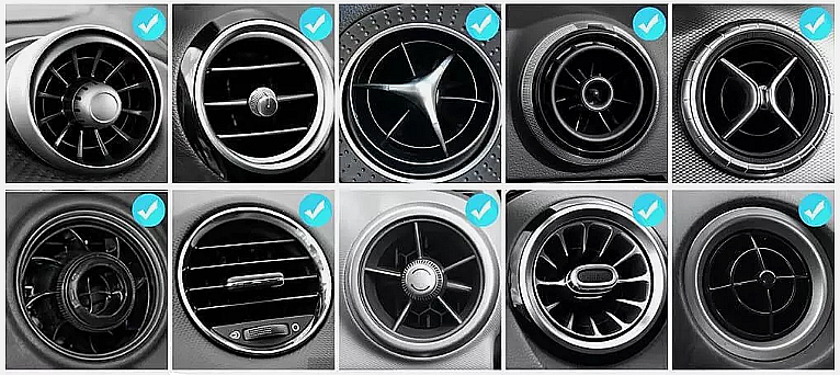 Magnetický kovový držák do ventilace klimatizace s podporou MagSafe